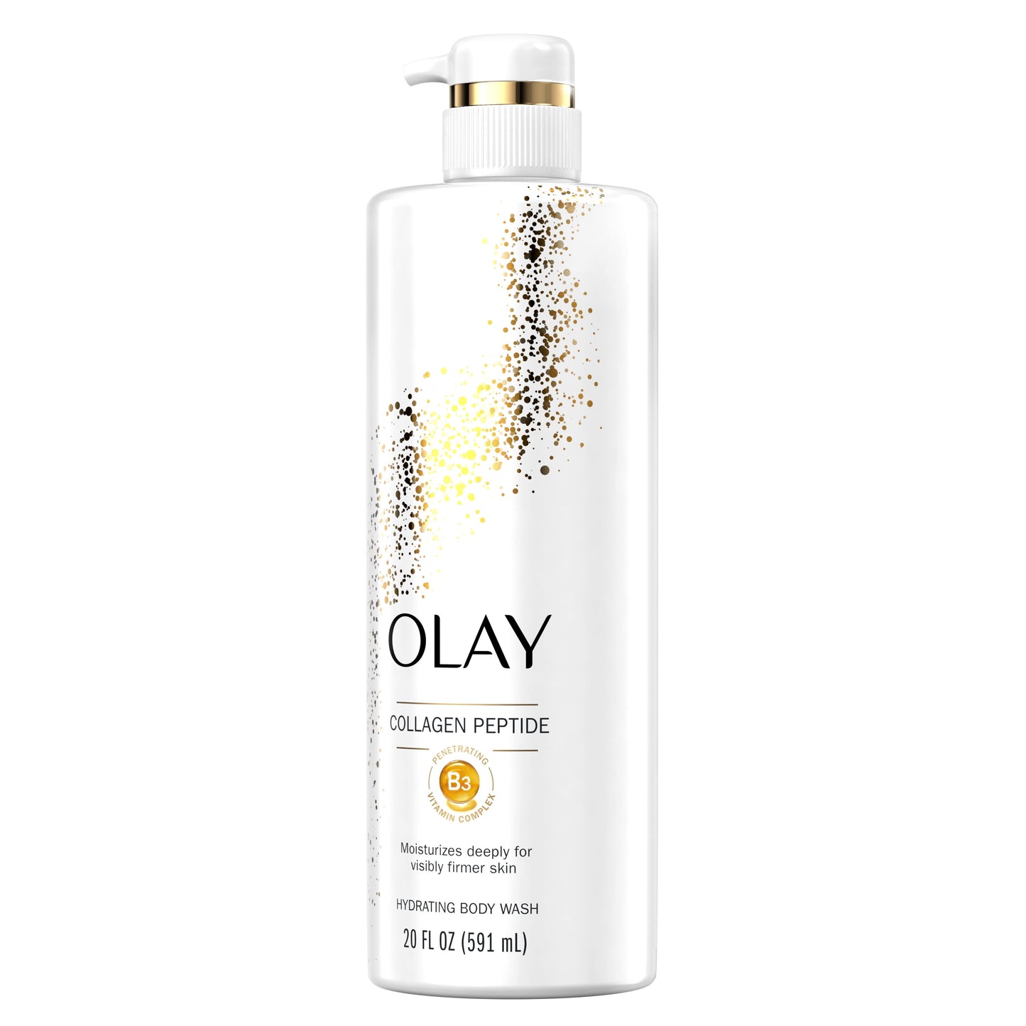 Olay Cleansing & Firming Women's Body Wash with Vitamin B3 and Collagen, All Skin Types, 20 fl oz