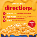 Velveeta Shells and Cheese Original Macaroni and Cheese Cups Easy Microwavable Big Bowl DInner, 5 oz Tray