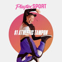 Playtex Sport Super Tampons 48 Ct, 360 Degree Sport Protection That Traps Leaks, Contoured Applicator For Comfortable Placement