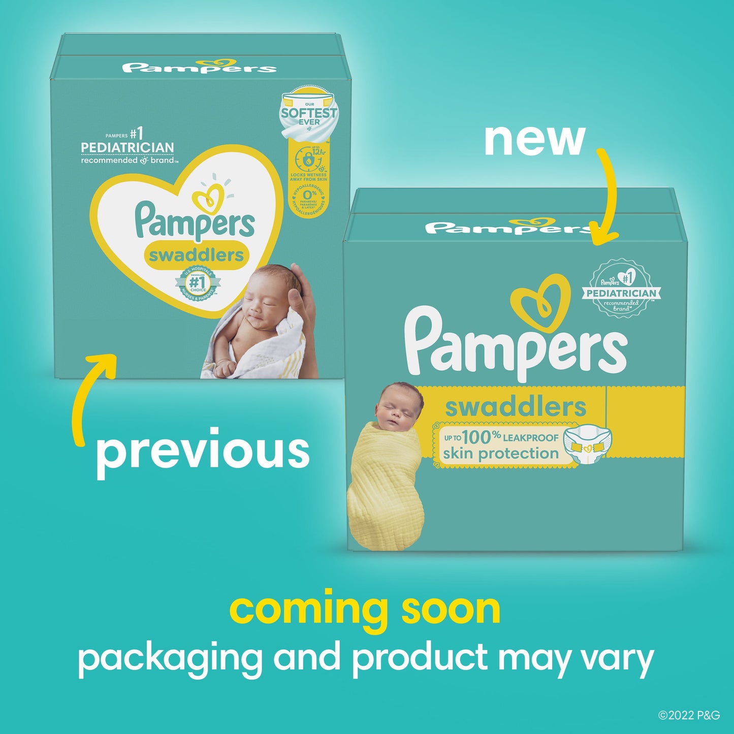 Pampers Swaddlers Diapers, Newborn, 31 Count (Select for More Options)