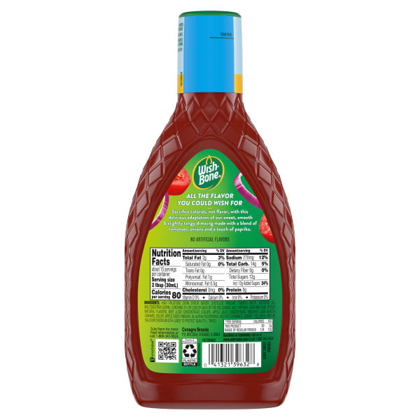 Wish-Bone Light Sweet French Dressing, 15 fl oz.