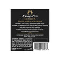 Menage a Trois Luscious Pinot Noir Red Wine, 750 ml Bottle