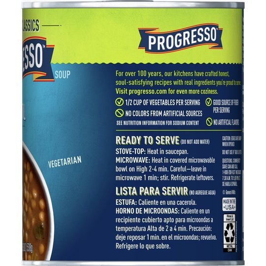 Progresso Vegetable Classics, Lentil Canned Soup, 19 oz.