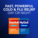 Vicks DayQuil and NyQuil Cold, Cough and Flu Liquicaps, Over-the-Counter Medicine, 60 Ct