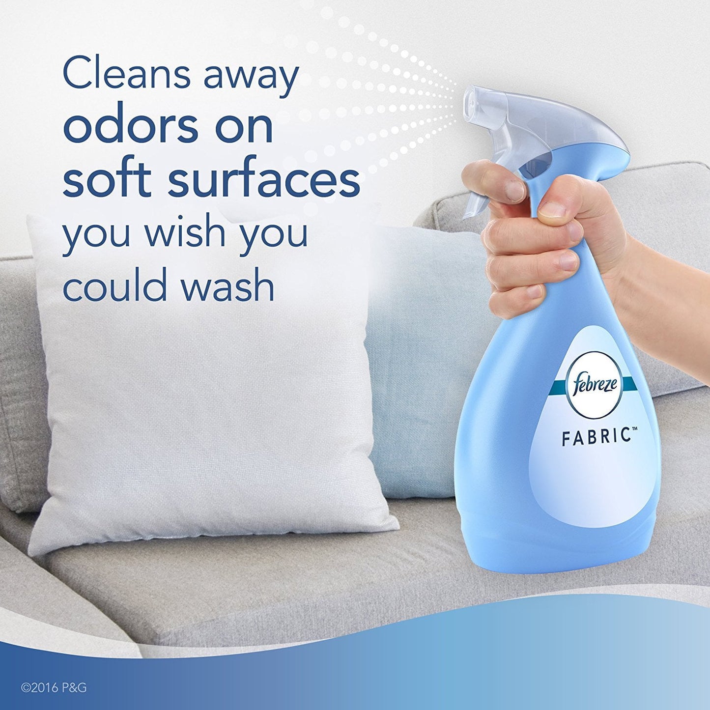 Febreze Heavy Duty Odor-Fighting Fabric Refresher, Crisp Clean, 27 oz