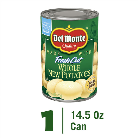 Del Monte Whole Potatoes, Canned Vegetables, 14.5 oz Can