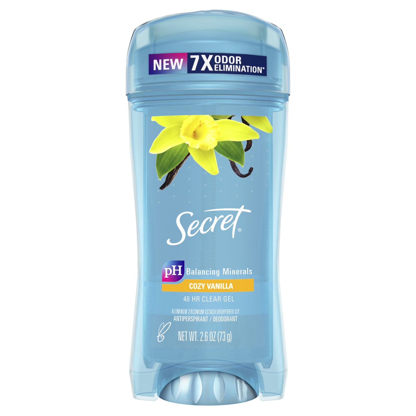 Secret Clear Gel Antiperspirant Deodorant for Women, Cozy Vanilla Scent, 2.6 oz