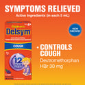 Children’s Delsym 12 hour Cough Relief Medicine, Powerful Cough Relief for 12 Good Hours, Cough Suppressing Liquid, #1 Pediatrician Recommended, Grape Flavor, 5 Fl oz