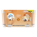 Glade Small Twin Candle, Scented Candles, Vanilla Caramel Twist, 3.4 oz, Pack of 2