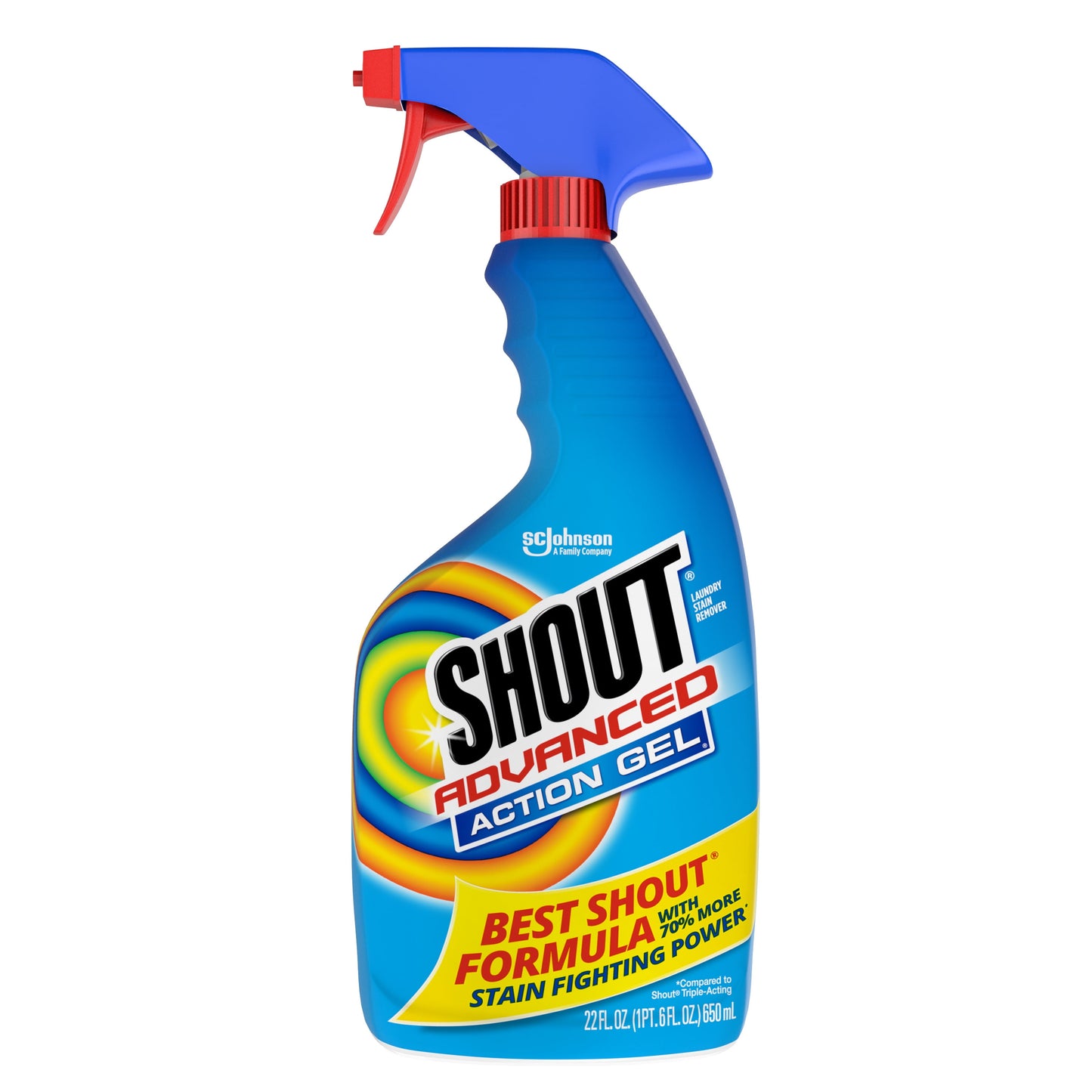 Shout Advanced Acting Gel, Laundry Stain Remover, 22 Ounce