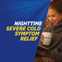 Theraflu Severe Cough Cold and Flu Nighttime Relief Medicine Powder, White Tea and Honey Lemon, 6 Count