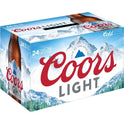 Coors Light Lager Beer, 24 Pack, 12 fl oz Bottles, 4.2% ABV