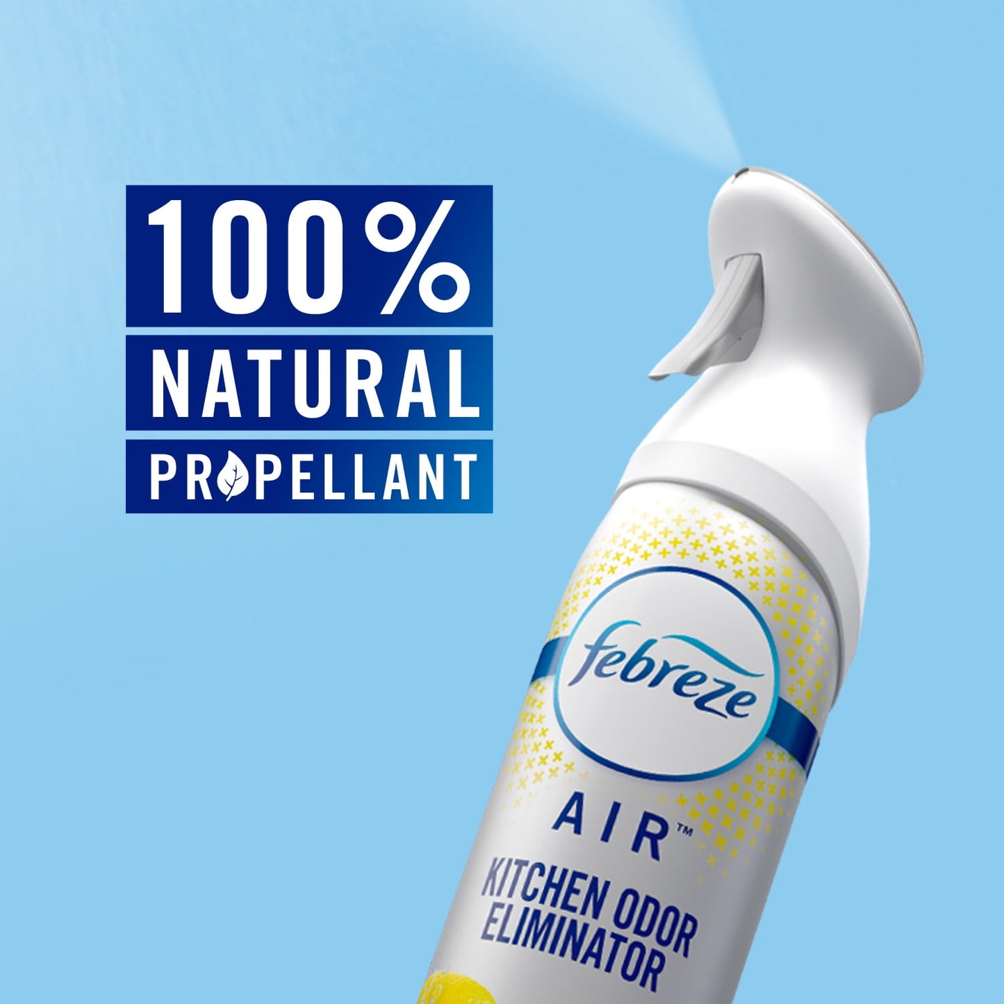 Febreze Air Effects Kitchen Odor Fighter Air Freshener Fresh Lemon Scent, 8.8 oz. Aerosol Can