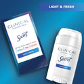 Secret Clinical Strength Soft Solid Antiperspirant and Deodorant, Light & Fresh, 2.6 oz