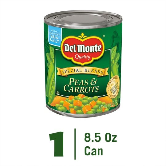 Del Monte Peas & Carrots, Canned Vegetables, 8.5 oz Can