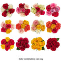 Fresh-Cut 6 Stem Roses Flower Bunch, 6 Stems, Colors Vary