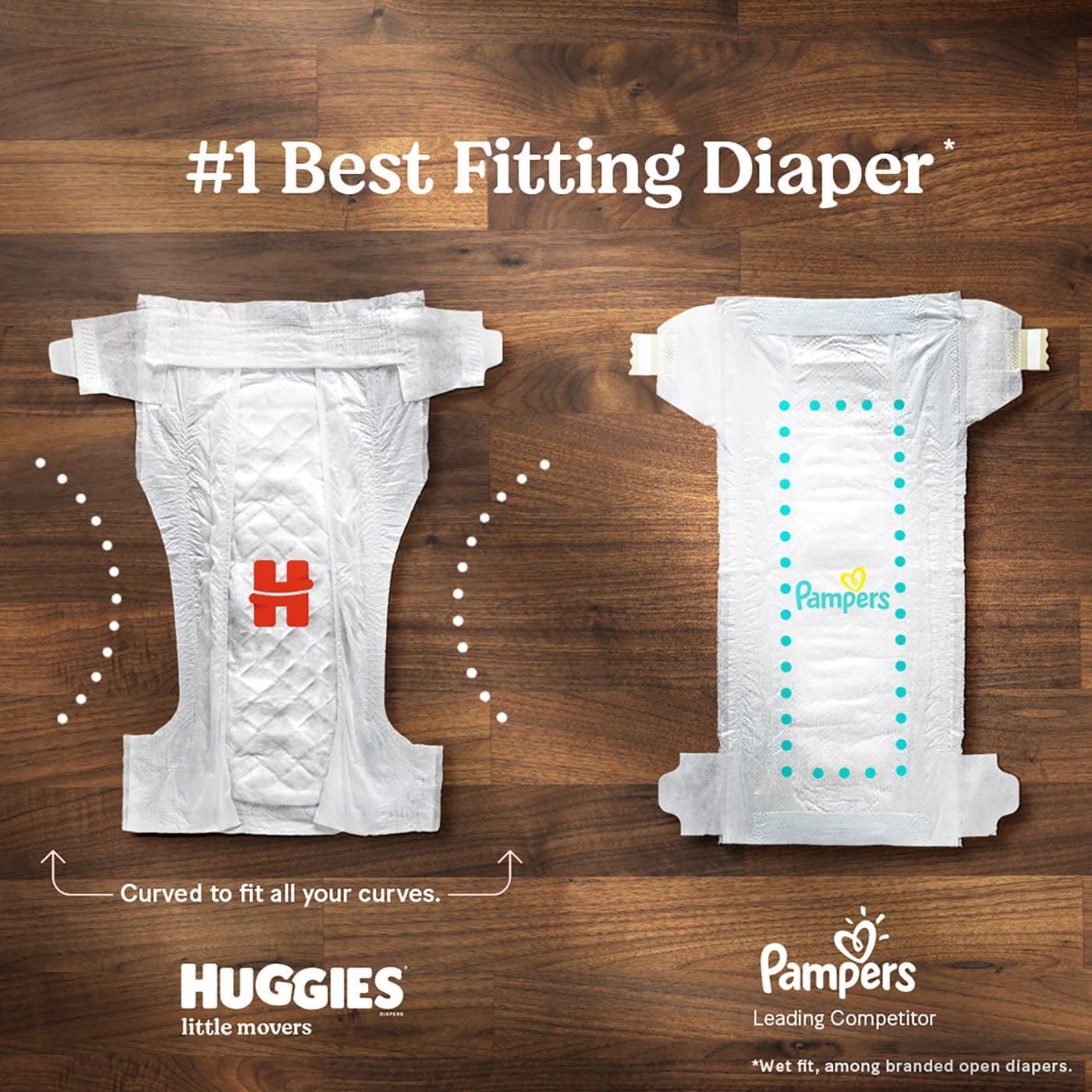 Huggies Little Movers Baby Diapers, Size 5, 50 Ct