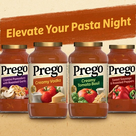 Prego Creamy Vodka Pasta Sauce, 24 oz Jar