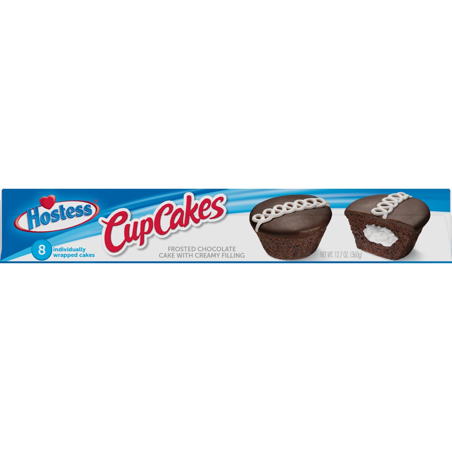 HOSTESS Chocolate Cup Cakes, Creamy, 8 count, 12.7 oz