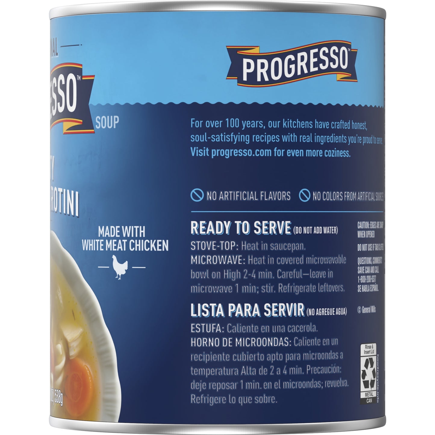Progresso Traditional, Hearty Chicken & Rotini Canned Soup, 19 oz.