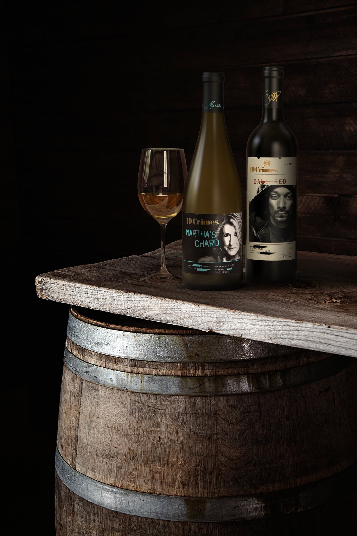 19 Crimes Martha's Chard Chardonnay White Wine, 750ml Bottle, 13.8% ABV