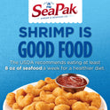 SeaPak Shrimp Poppers with Oven Crispy Breading, Frozen Seafood Snack, 20 oz