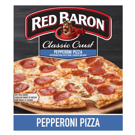 Red Baron Frozen Pizza Classic Crust Pepperoni, 20.60 oz