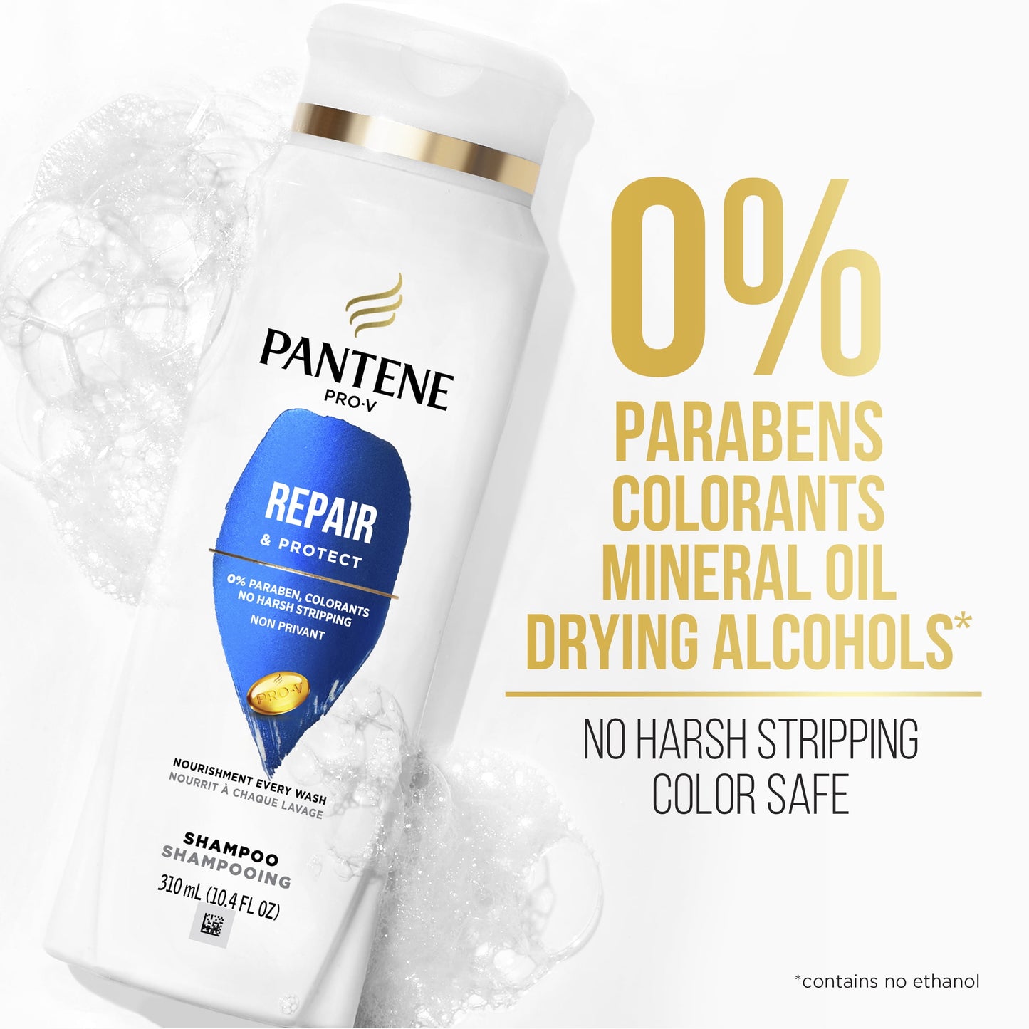 Pantene Pro-V Repair & Protect Shampoo, All Hair Types, 10.4 fl oz