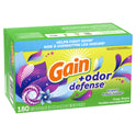 Gain + Odor Defense Dryer Sheets, Super Fresh Blast Scent, 180 Ct