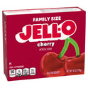 Jell-O Cherry Artificially Flavored Gelatin Dessert Mix, Family Size, 6 oz Box