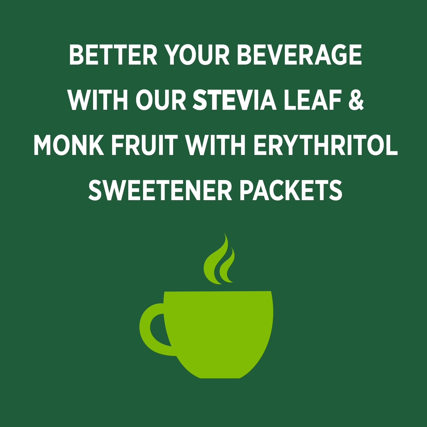 Whole Earth Stevia Leaf & Monk Fruit Plant-Based Sweetener, 80 Count, 5.6 oz