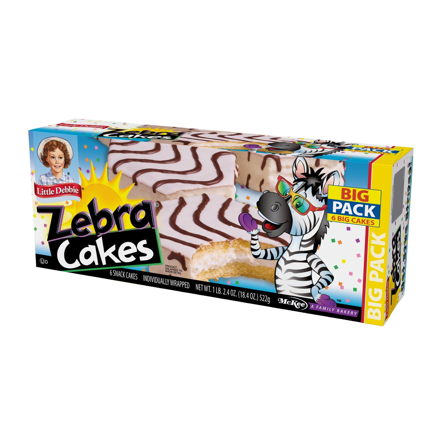 Little Debbie Big Pack Zebra Cakes, 6Ct