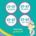 Pampers Easy Ups My Little Pony Training Pants Toddler Girls 2T/3T 25 Ct