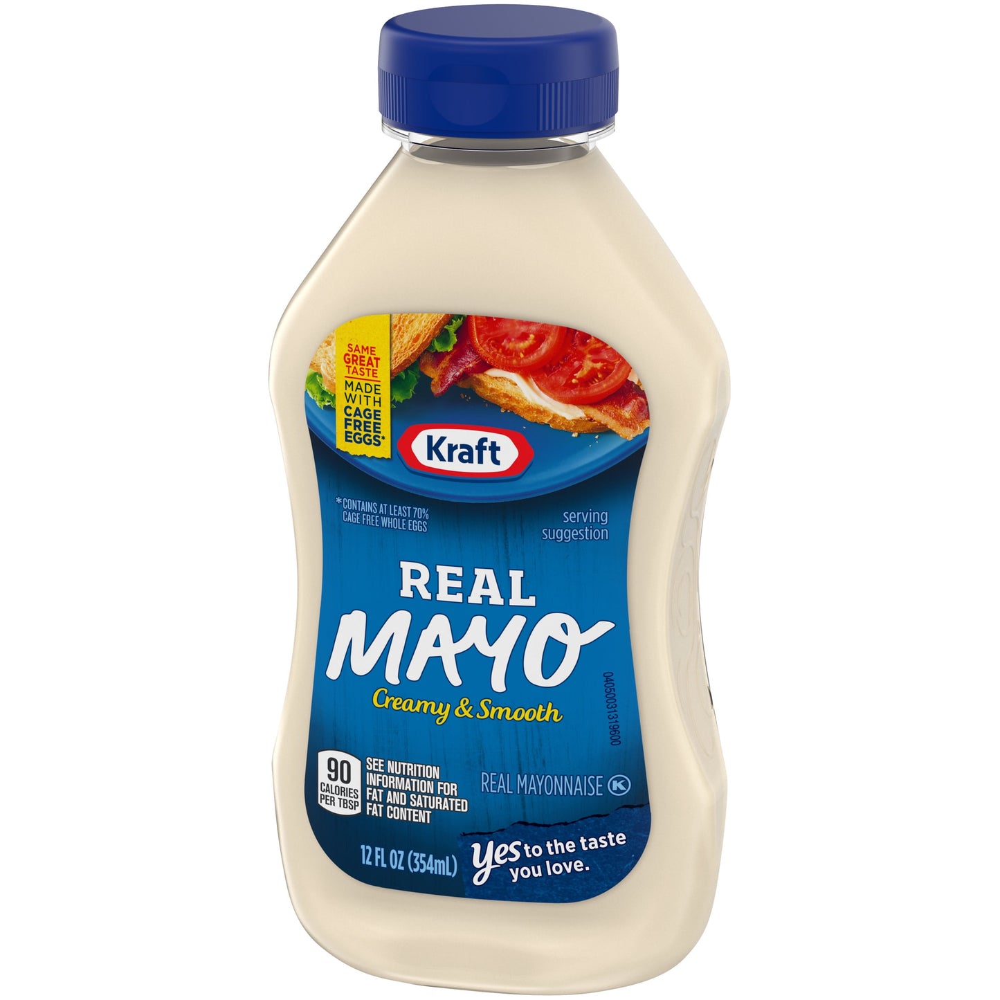 Kraft Real Mayo Creamy & Smooth Mayonnaise Squeeze Bottle, 12 fl oz