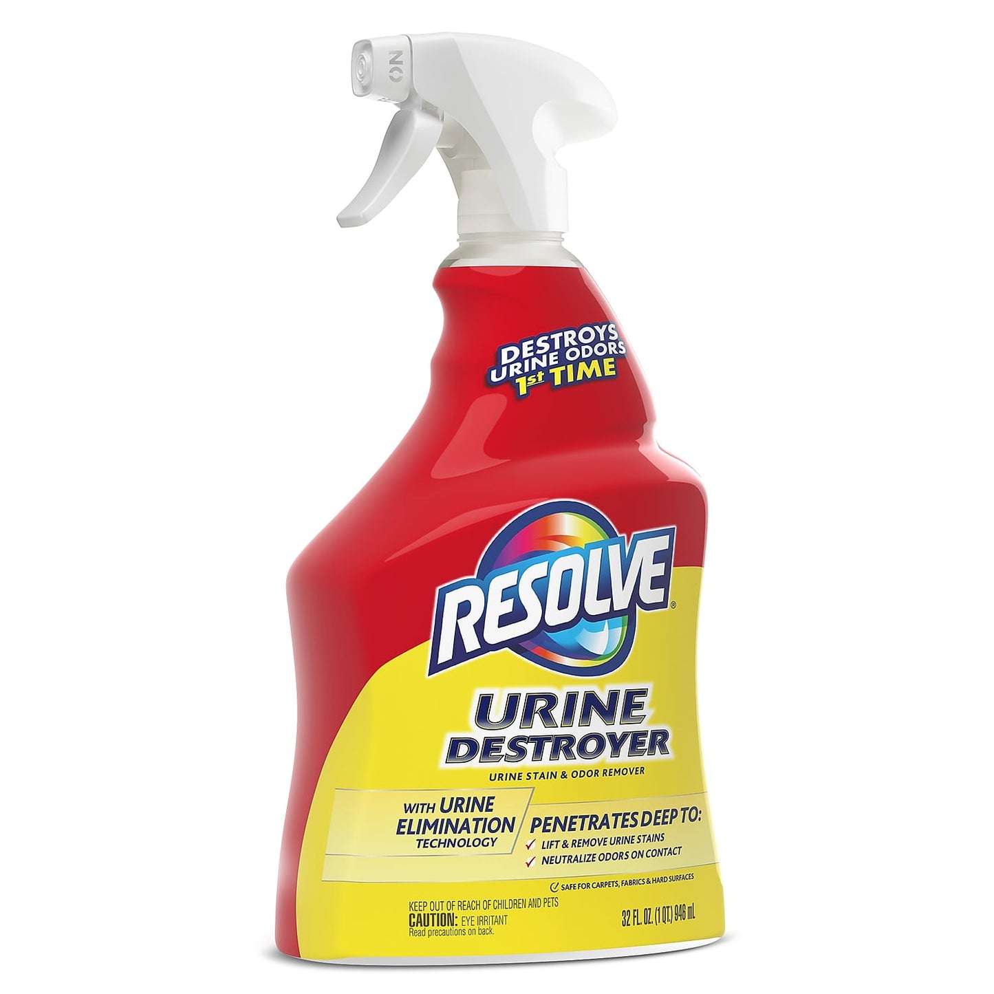 Resolve Urine Destroyer Pet Urine Stain and Odor Remover Spray, 32oz