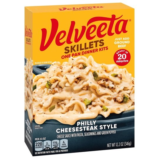 Velveeta Skillets Philly Cheese Steak Pasta Dinner Kit, 12.2 oz Box