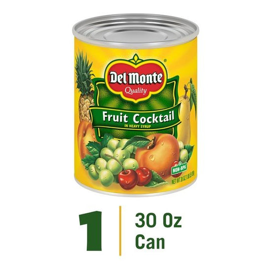 Del Monte Fruit Cocktail, Heavy Syrup, Canned Fruit, 30 oz Can