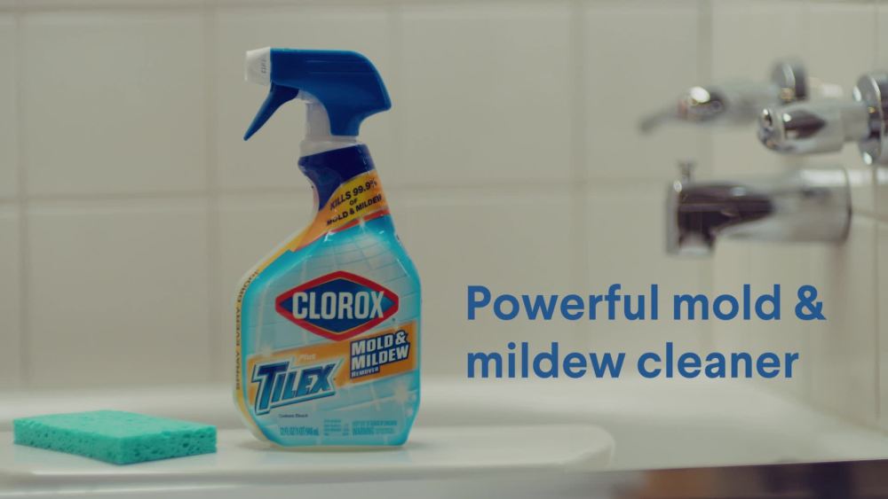 Clorox Plus Tilex Daily Shower Bathroom Cleaner Spray, 32 fl oz