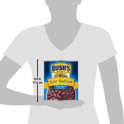 Bush's Low Sodium Dark Red Kidney Beans, 111 oz, Can