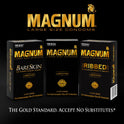 TROJAN Magnum BareSkin Lubricated Large Condoms, Lubricated Condoms, 24 Count Value Pack