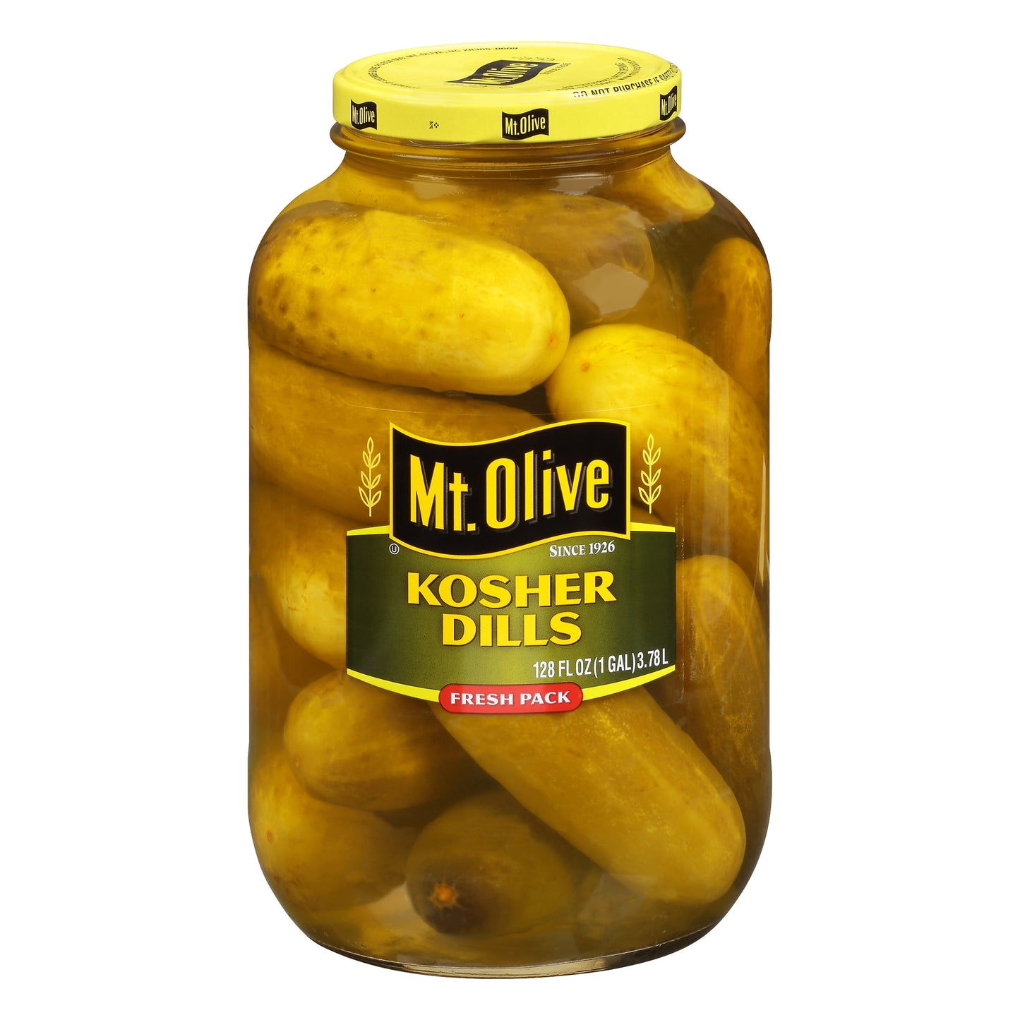 Mt. Olive Whole Kosher Dill Pickles, 128 fl oz Jar