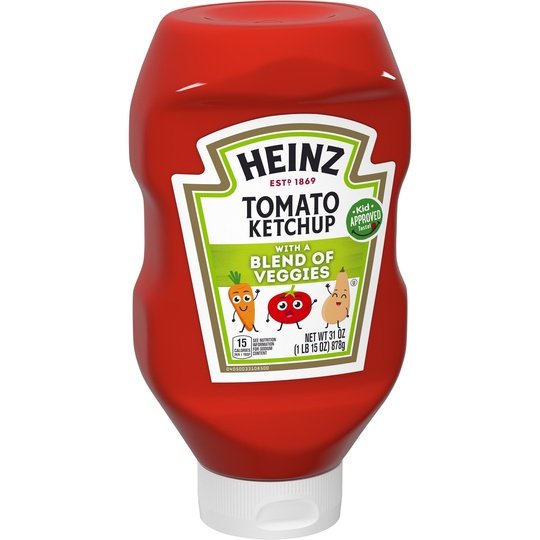 Heinz Tomato Ketchup with a Blend of Veggies, 31 oz Bottle