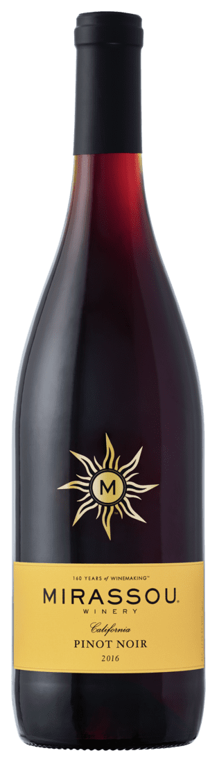 Mirassou Pinot Noir Red Wine, California, 750ml Glass Bottle