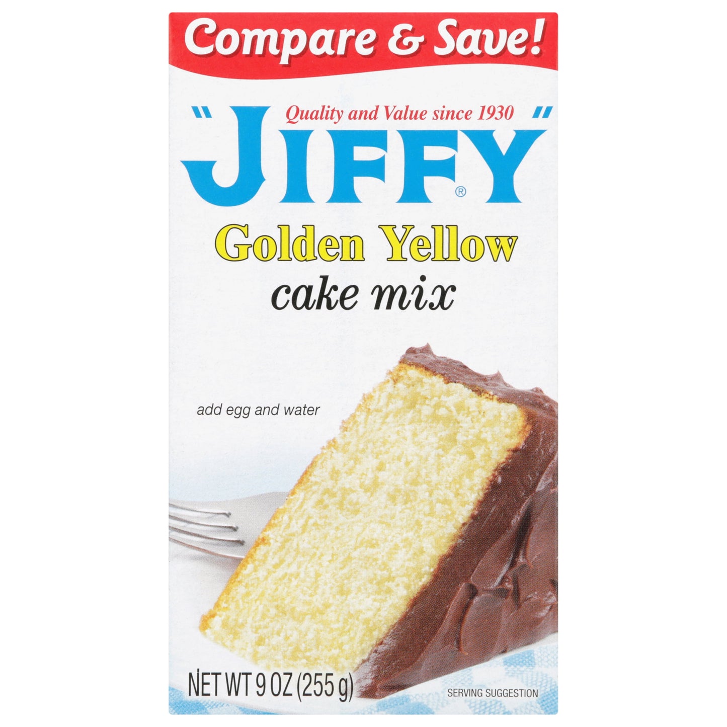 JIFFY Golden Yellow Cake Mix 9 OZ Box