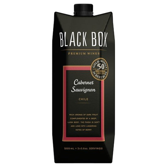 Black Box Cabernet Sauvignon, Red Wine, 500ml Carton Go Pack