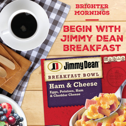 Jimmy Dean Ham & Cheese Breakfast Bowl, 7 oz (Frozen)