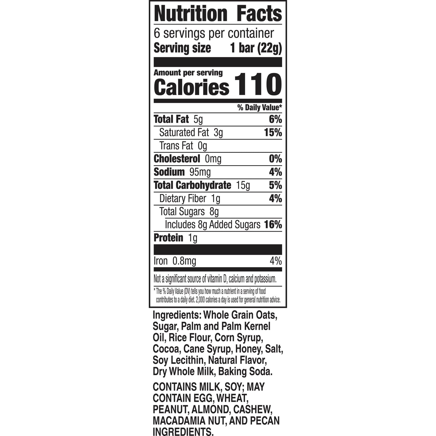 Nature Valley Crunchy Dipped Granola Squares, Oats and Chocolate, 6 ct, 4.68 OZ