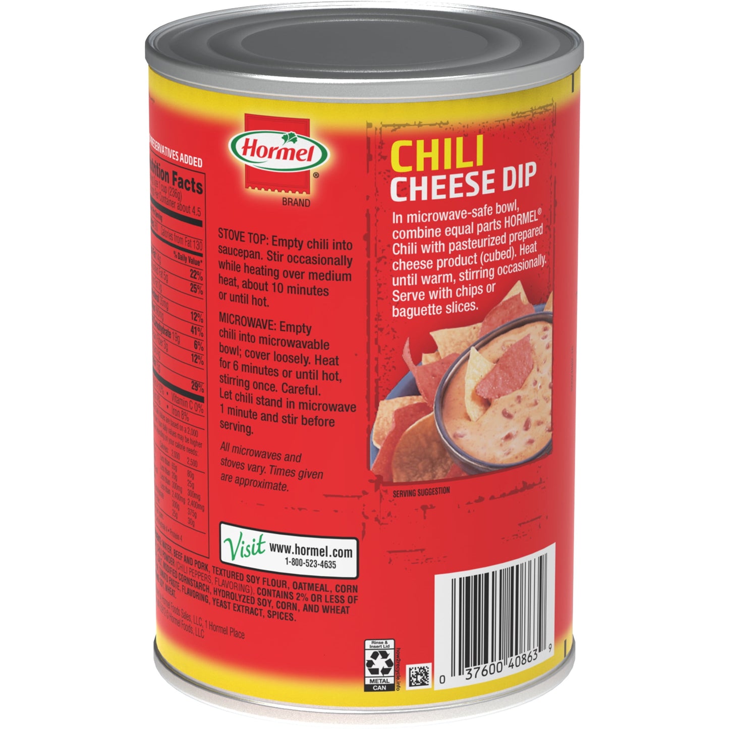 HORMEL Chili No Beans, 38 oz