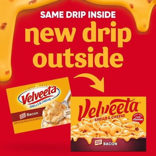 Velveeta Shells and Cheese Bacon Macaroni and Cheese Dinner, 10.3 oz Box