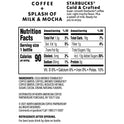 Starbucks Cold & Crafted Coffee + Splash of Milk & Mocha Cold Brew Crafted Coffee, 11 oz Bottle